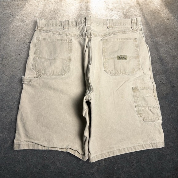 Wrangler Other - Wrangler Hero Tan Carpenter Shorts Baggy Skater Y2K Retro Size 38